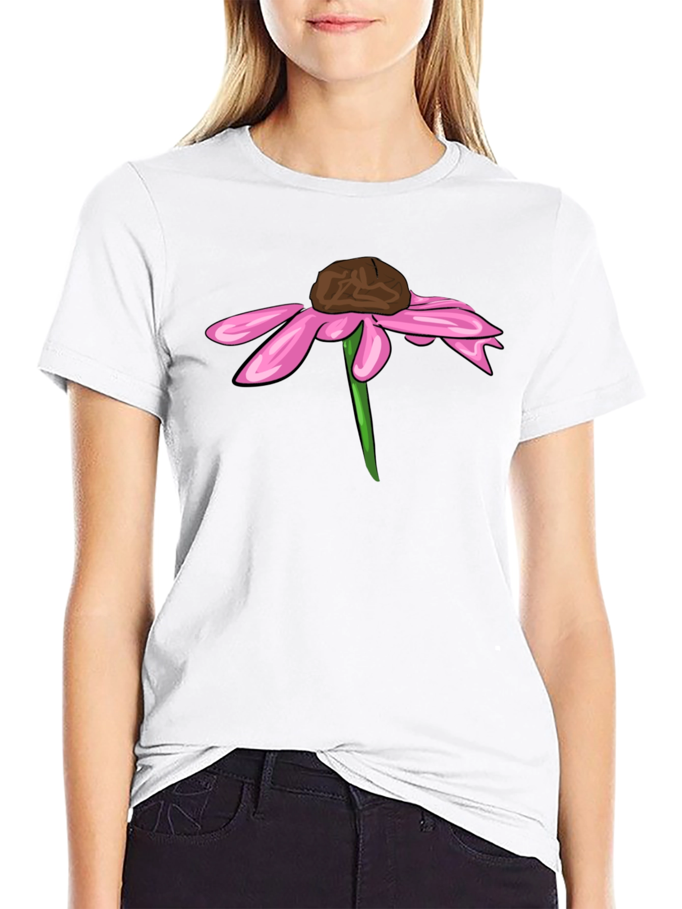 Echinacea Flower Graphic Tee - Unique Design