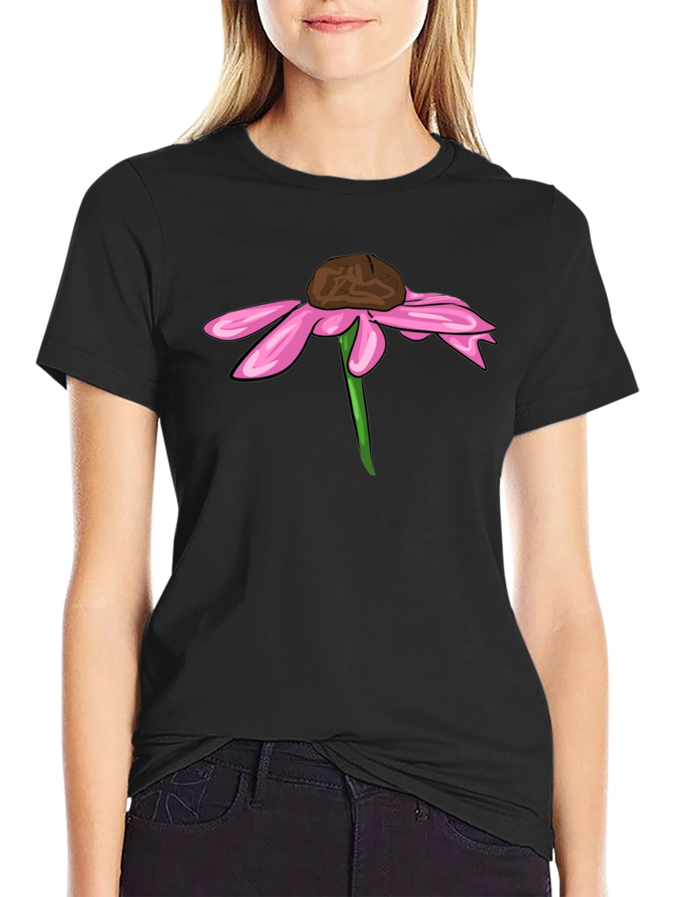 Echinacea Flower Graphic Tee - Unique Design