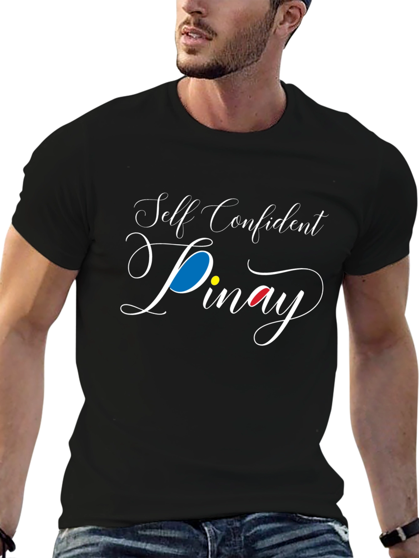 Self Confident Pinay Black T-Shirt