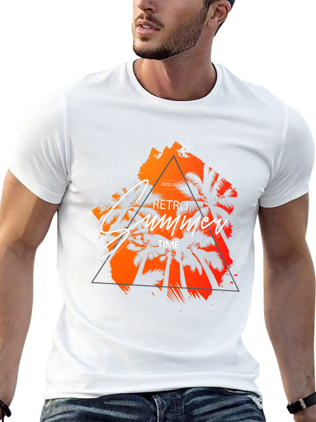 Retro Summer Time Graphic T-Shirt