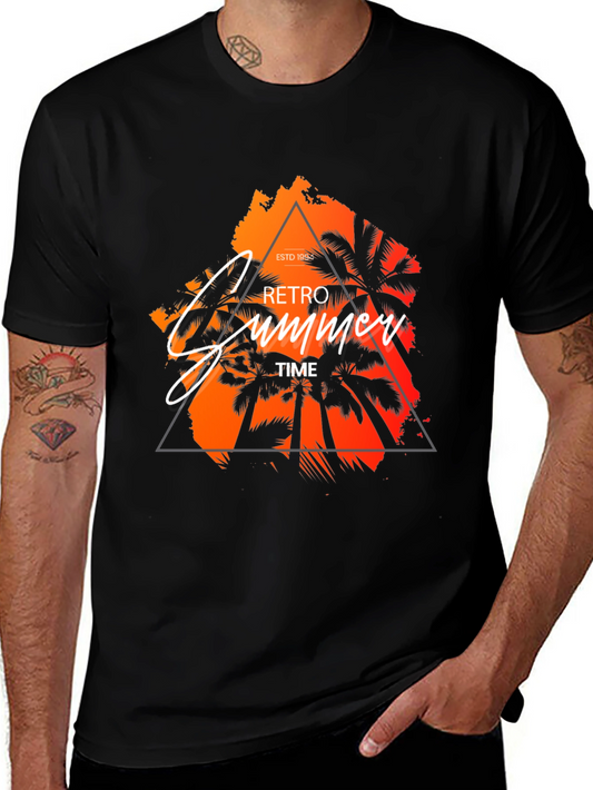 Retro Summer Time Graphic T-Shirt