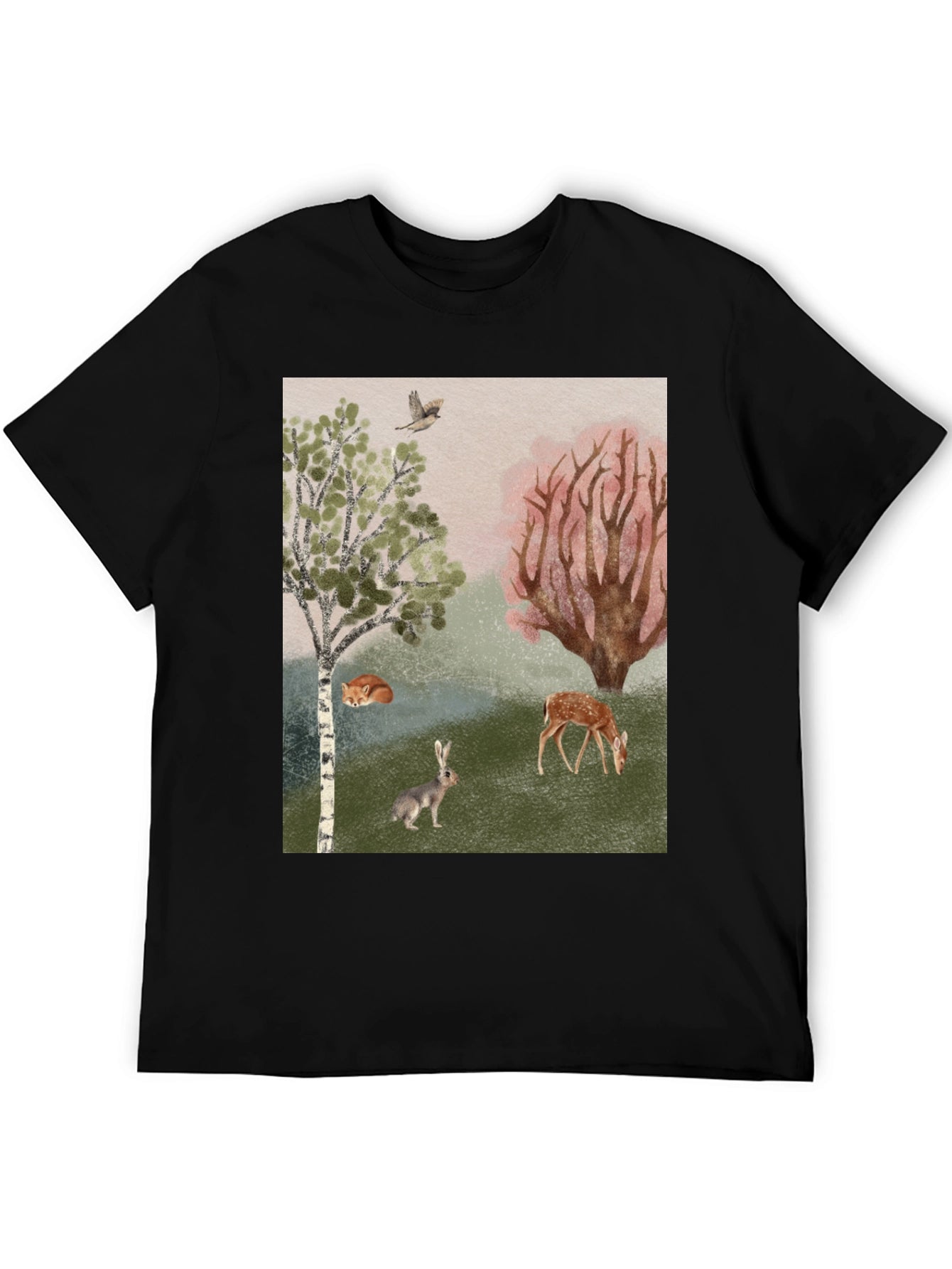 Enchanted Forest Graphic Tee - Nature Lover Shirt