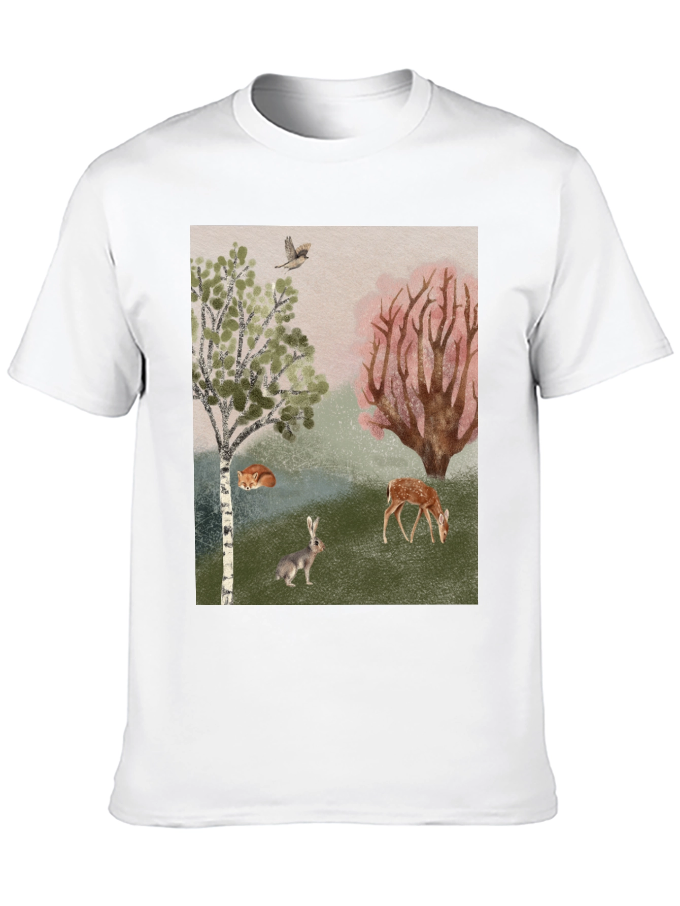 Enchanted Forest Graphic Tee - Nature Lover Shirt