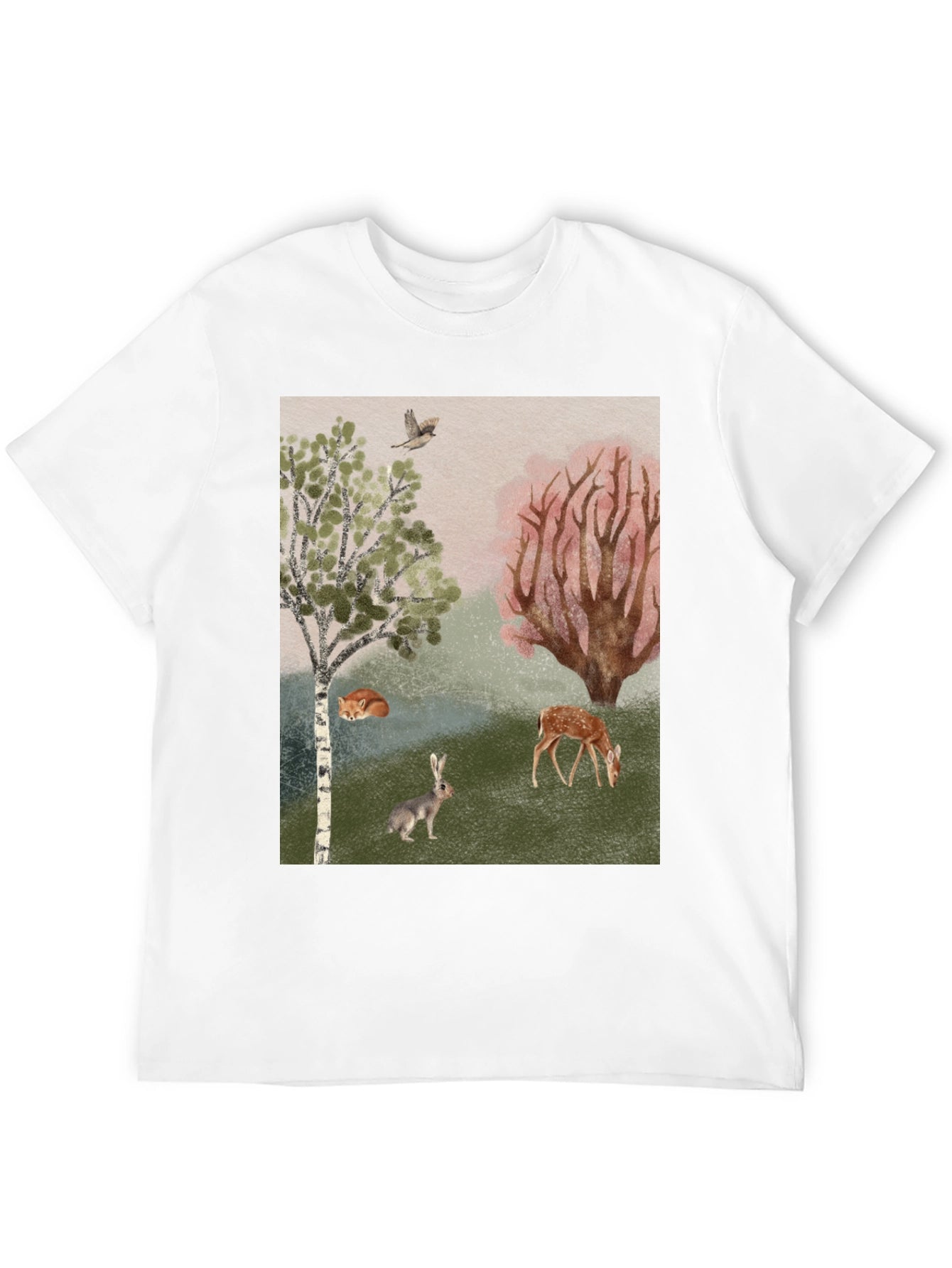 Enchanted Forest Graphic Tee - Nature Lover Shirt
