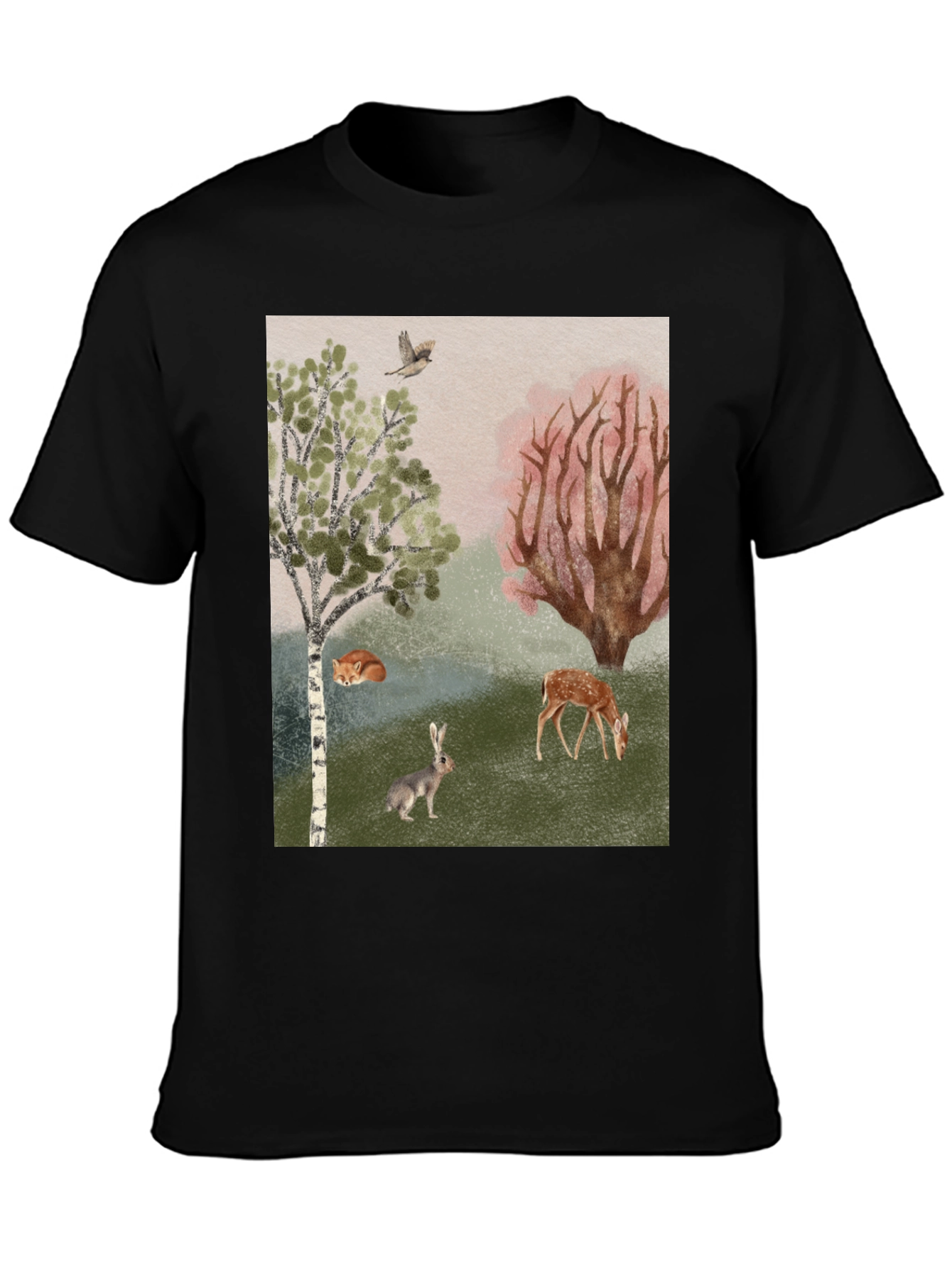 Enchanted Forest Graphic Tee - Nature Lover Shirt