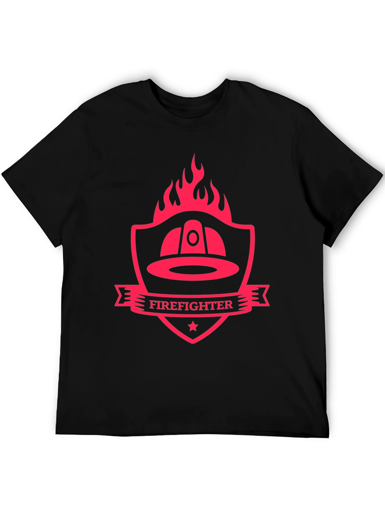 Firefighter Shield Graphic T-Shirt