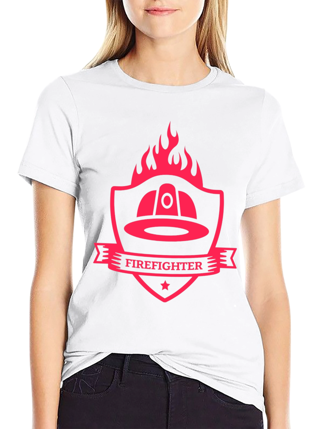 Firefighter Shield Graphic T-Shirt
