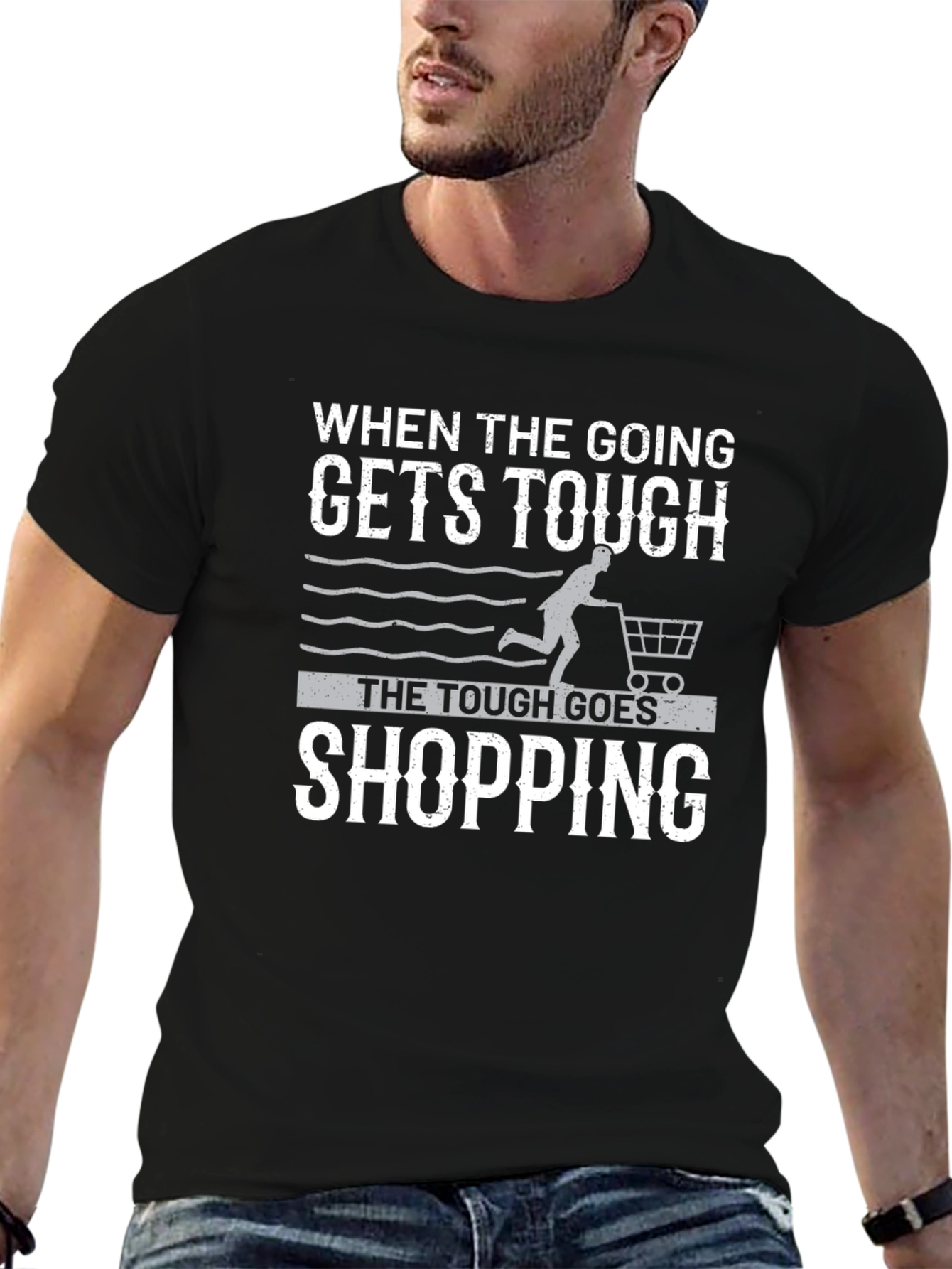 Tough Goes Shopping Graphic T-Shirt