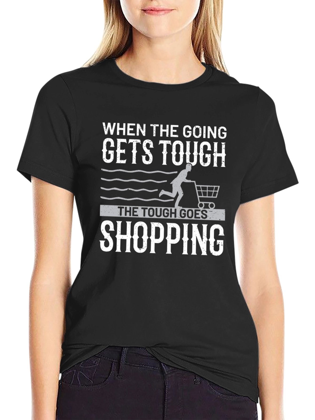 Tough Goes Shopping Graphic T-Shirt