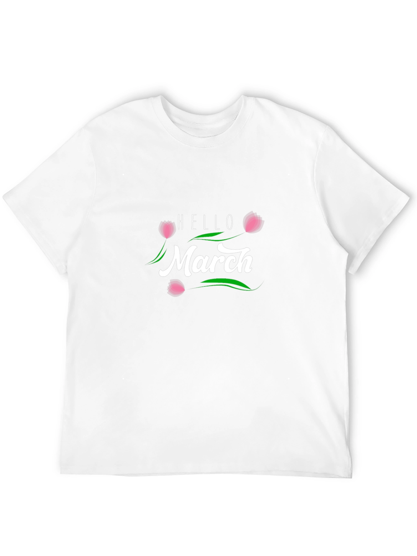 Hello March Black T-Shirt