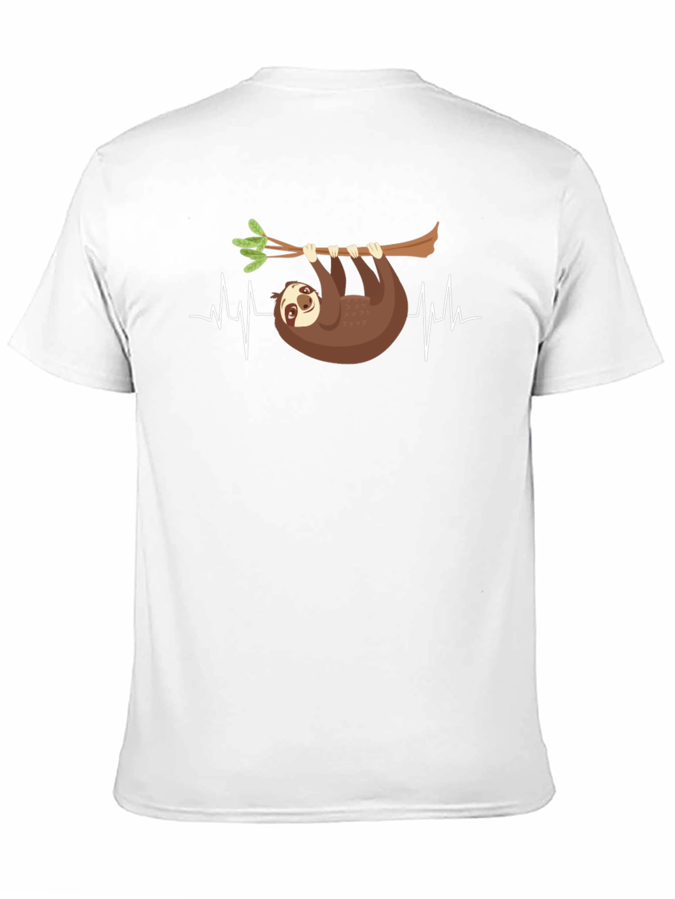 Sloth Heartbeat Graphic Tee - Casual Comfort