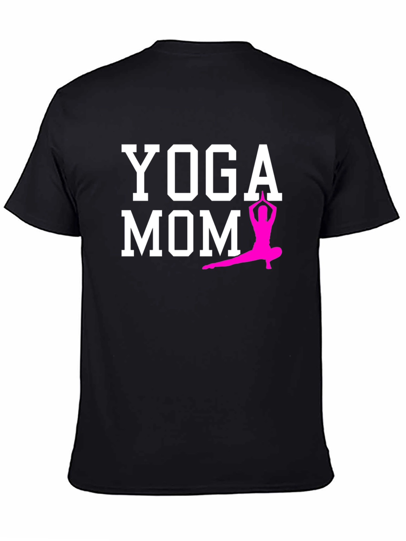 Yoga Mom T-Shirt - Black Cotton Blend