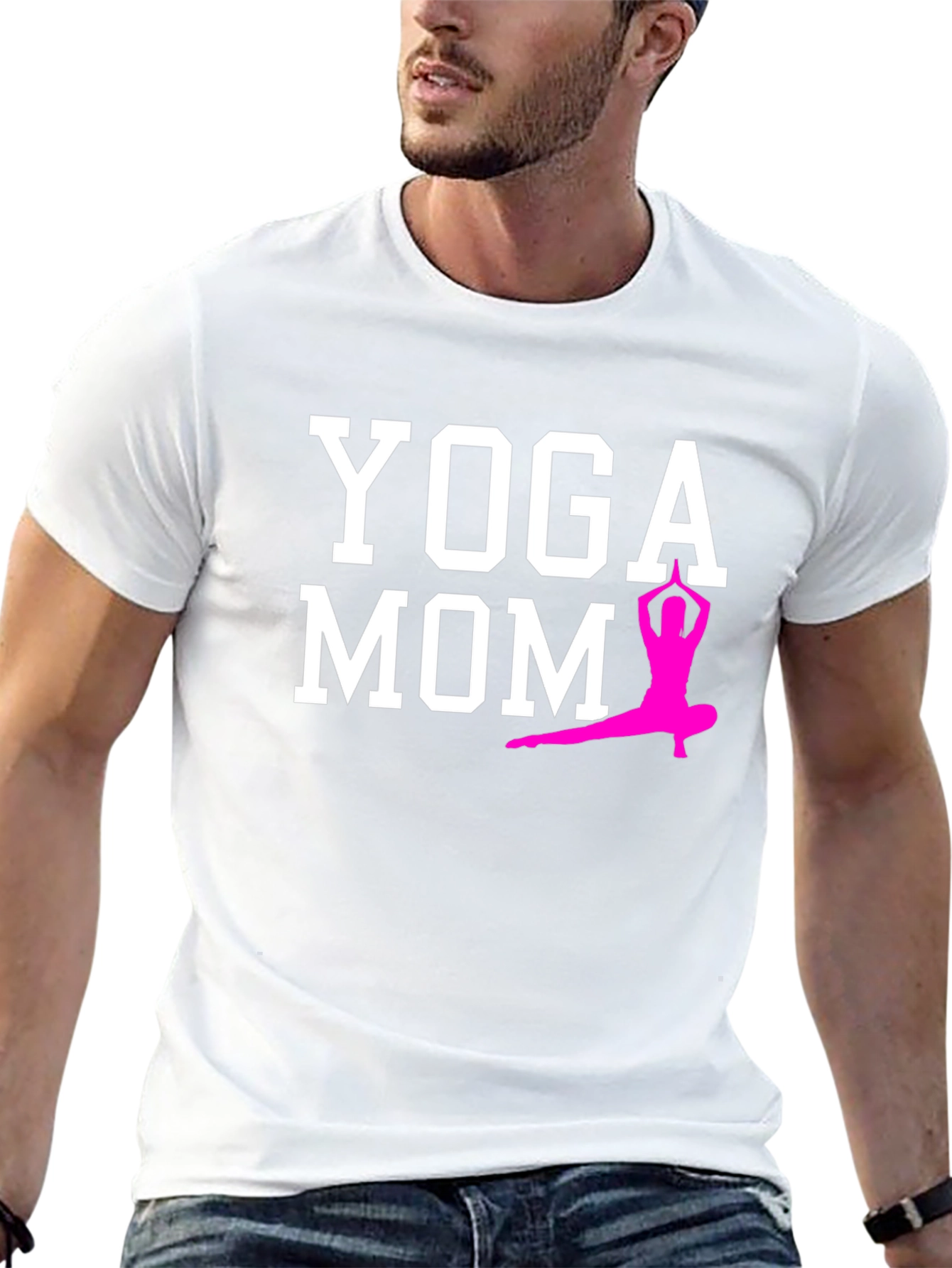 Yoga Mom T-Shirt - Black Cotton Blend