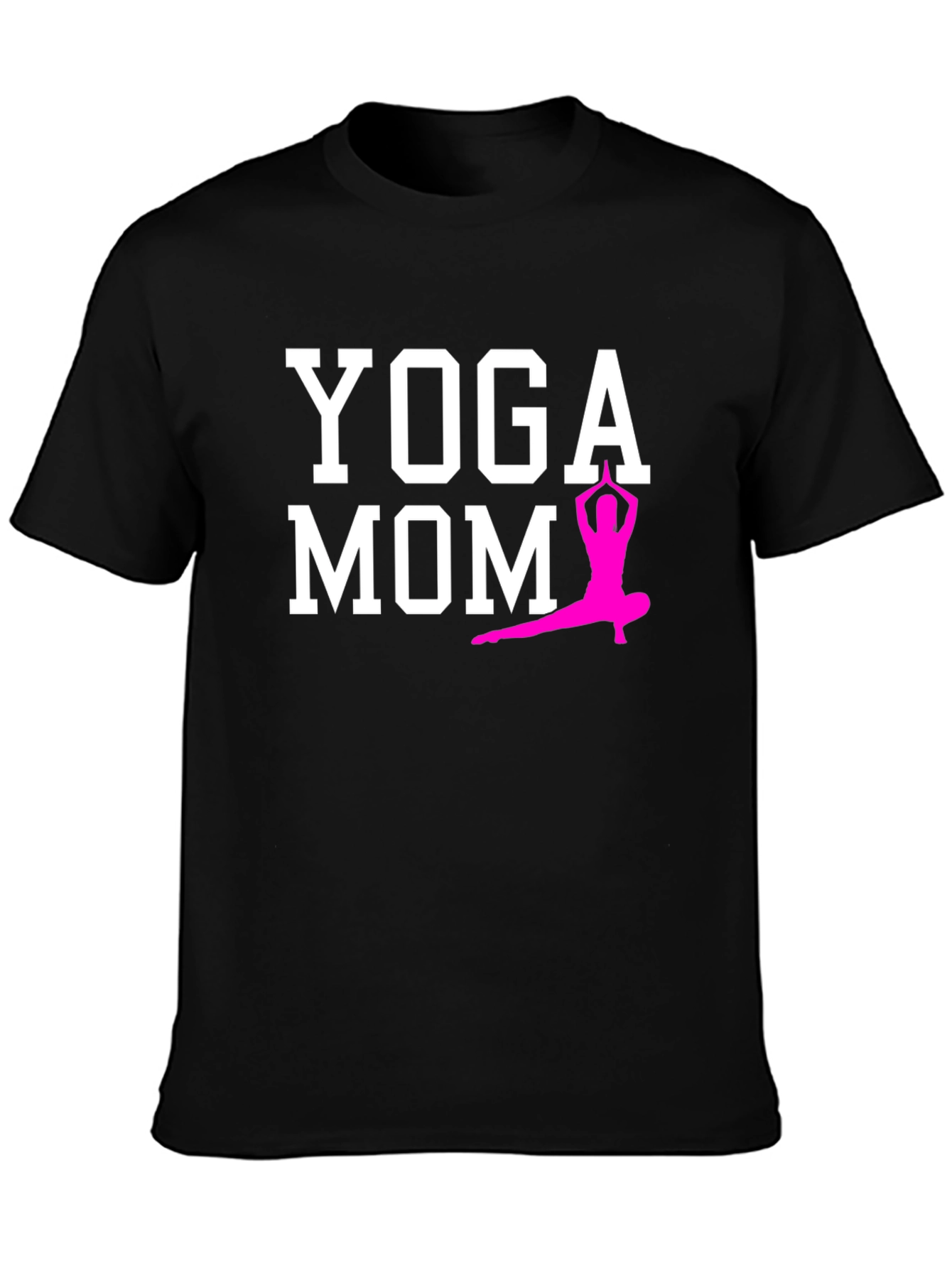 Yoga Mom T-Shirt - Black Cotton Blend
