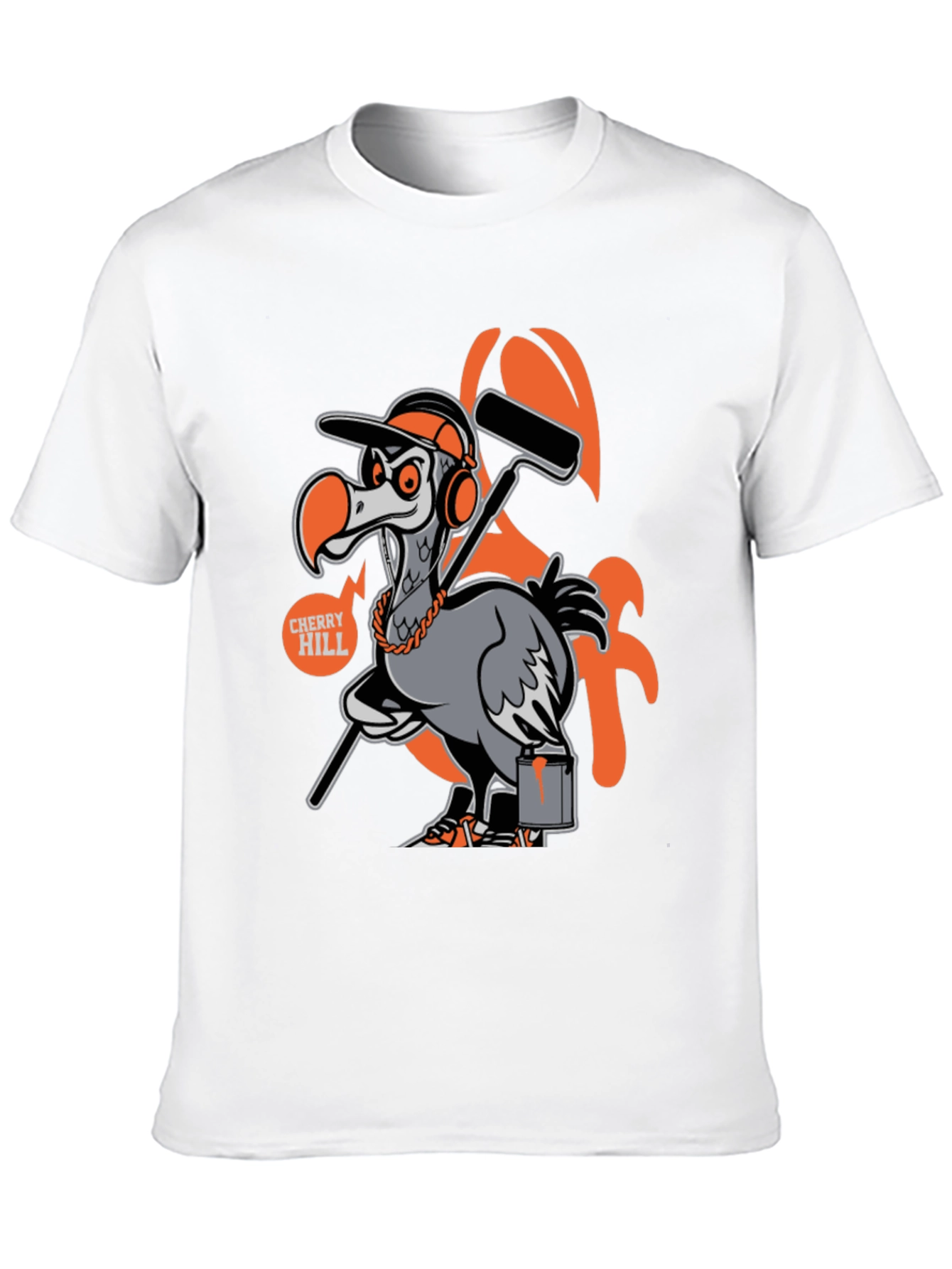 Dodo Bird Painter T-Shirt - Quirky Graphic Tee