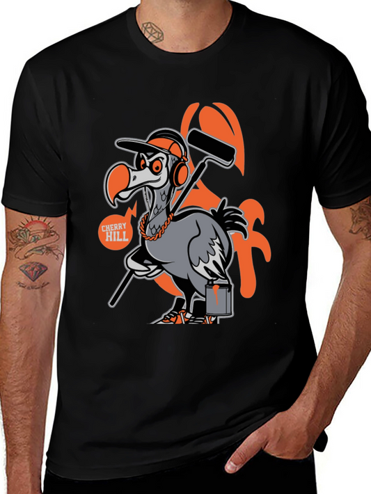 Dodo Bird Painter T-Shirt - Quirky Graphic Tee