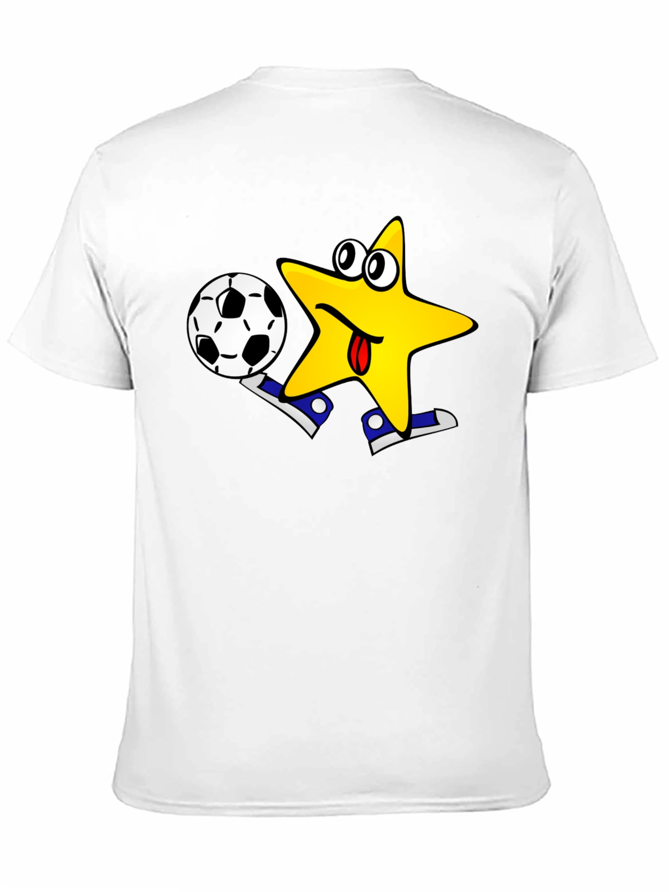 Funny Soccer Star T-Shirt - Black Cotton Tee