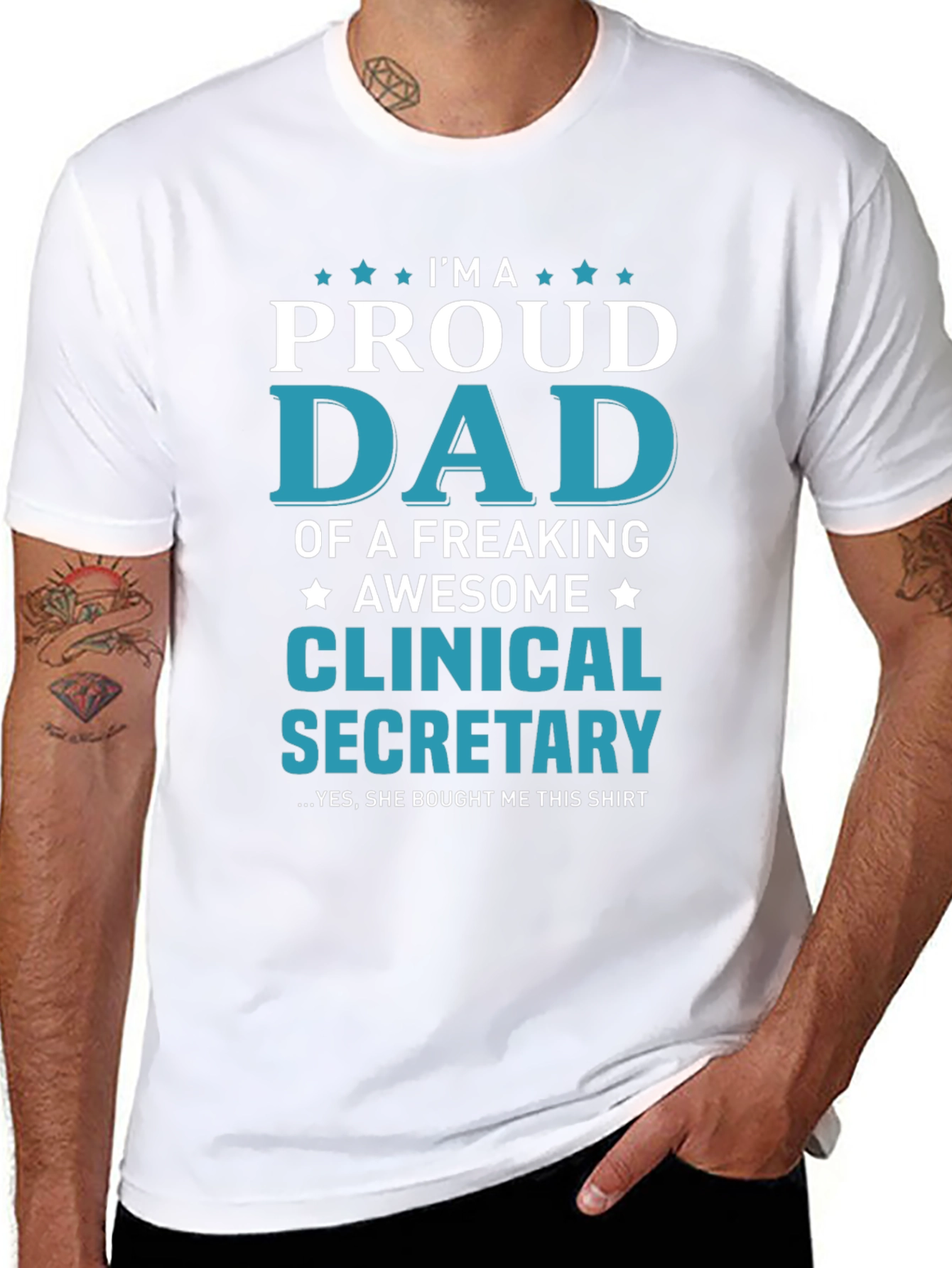 Proud Dad of a Clinical Secretary T-Shirt