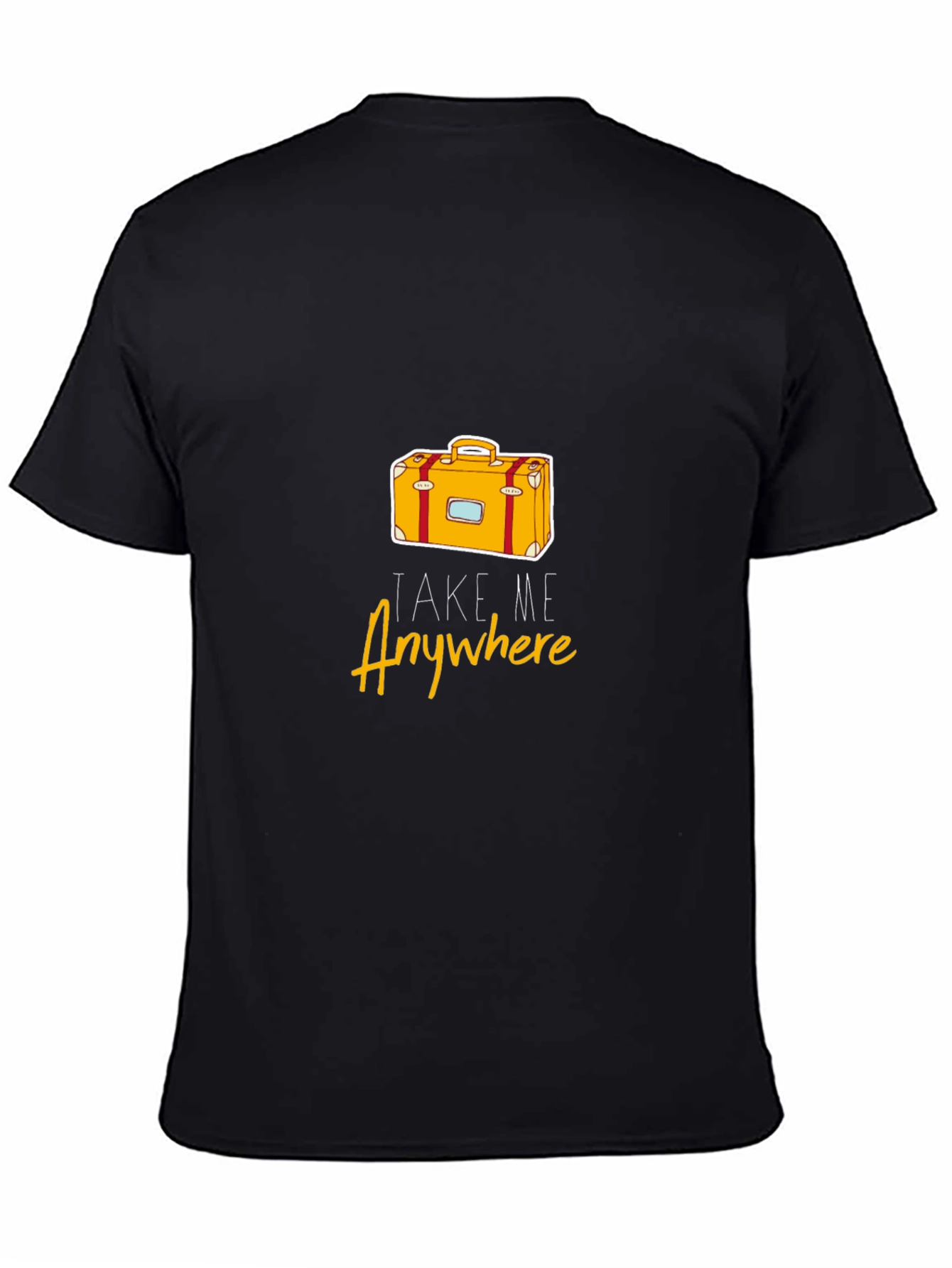 Take Me Anywhere Black Graphic T-Shirt