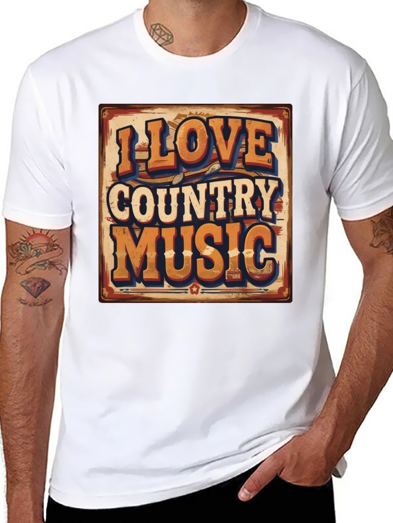 I Love Country Music Graphic Tee