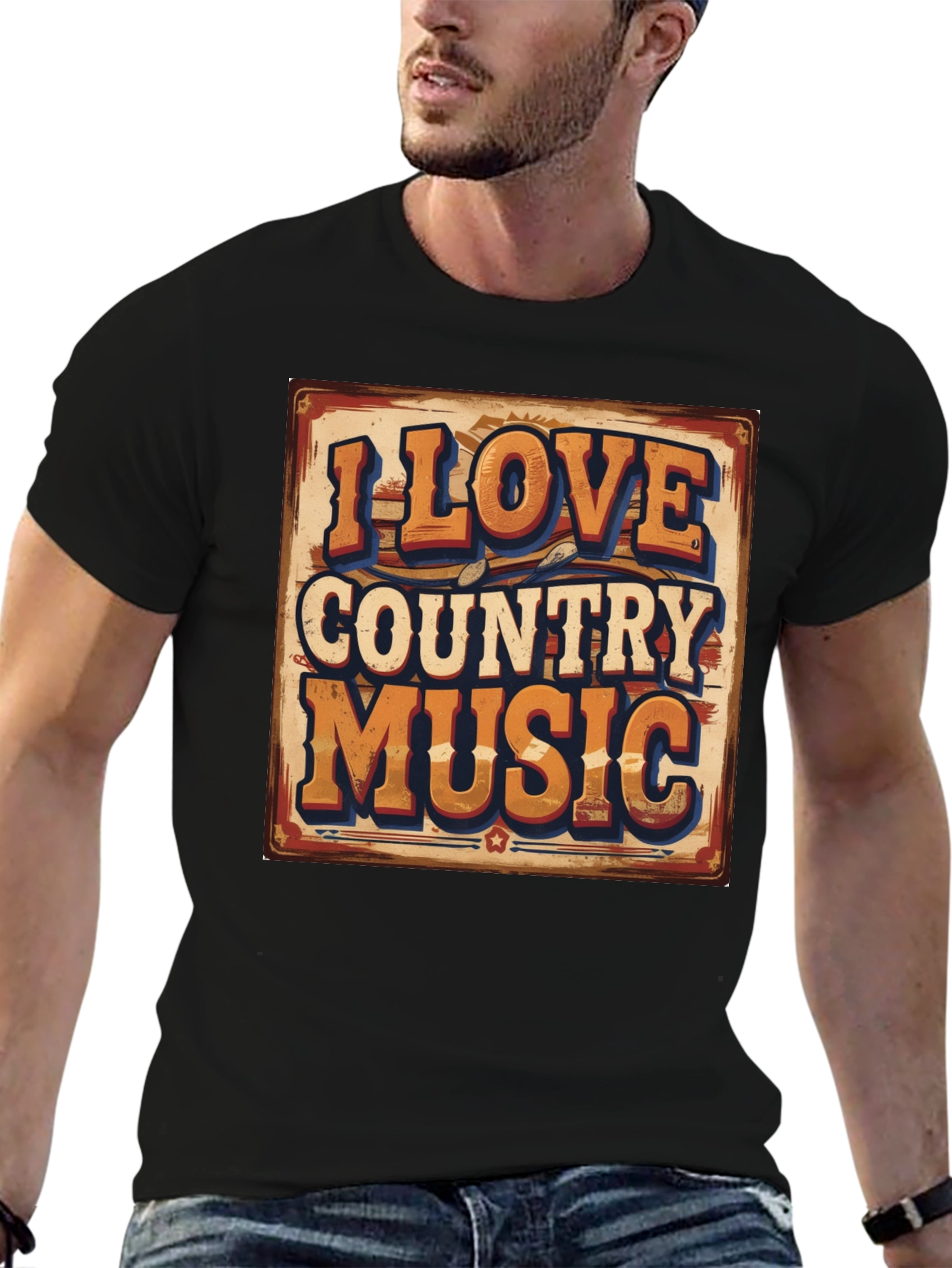I Love Country Music Graphic Tee