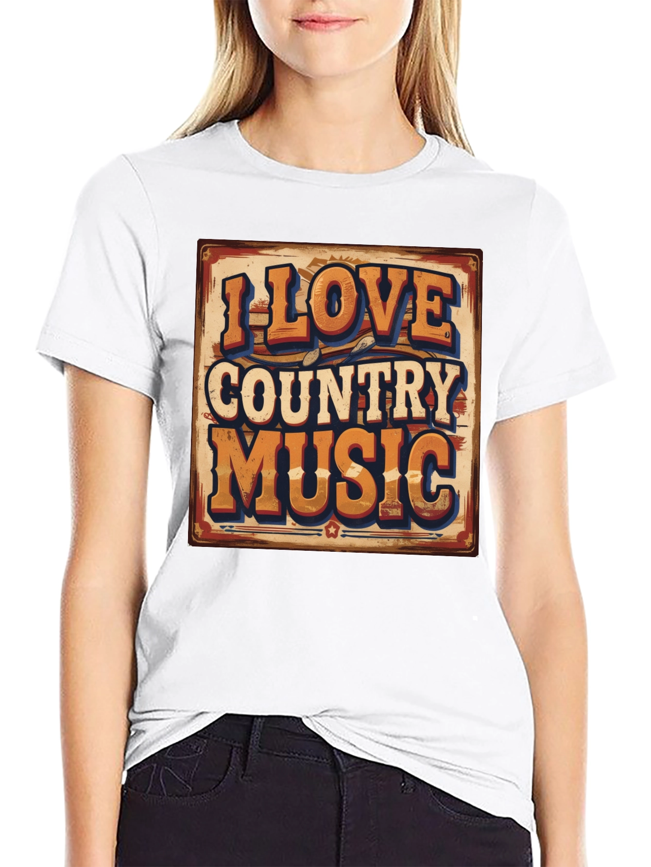 I Love Country Music Graphic Tee