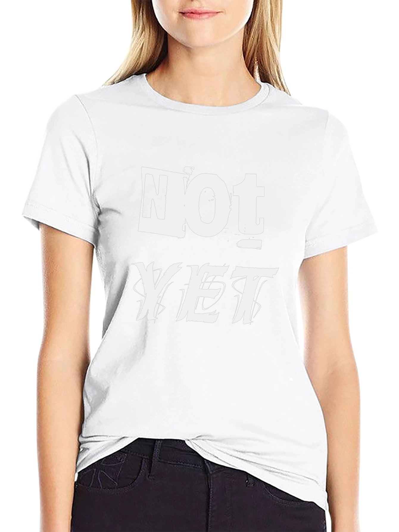 Not Yet Graphic Print Crew Neck T-Shirt