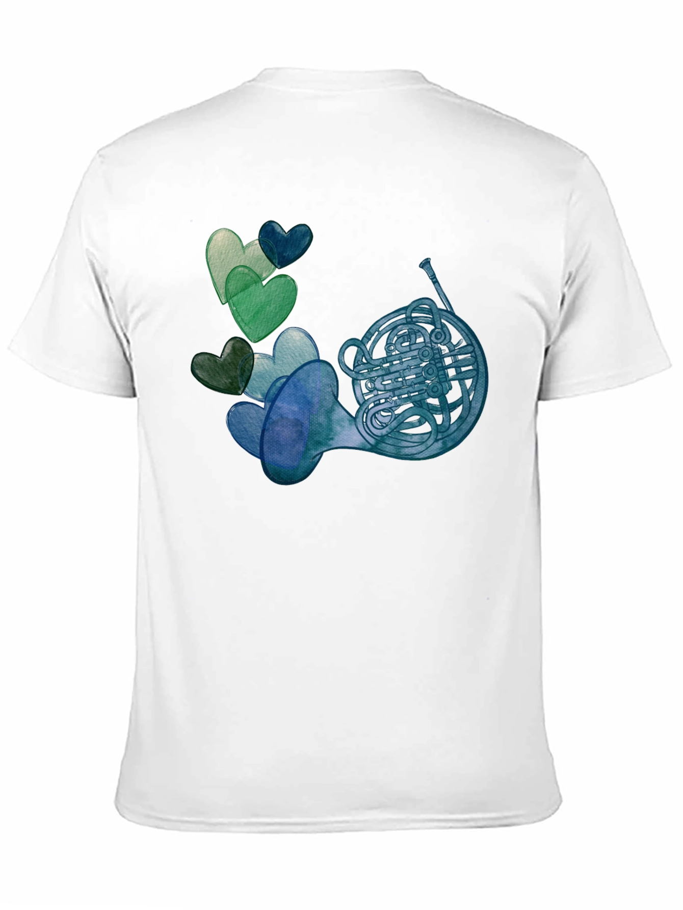 French Horn & Hearts T-Shirt