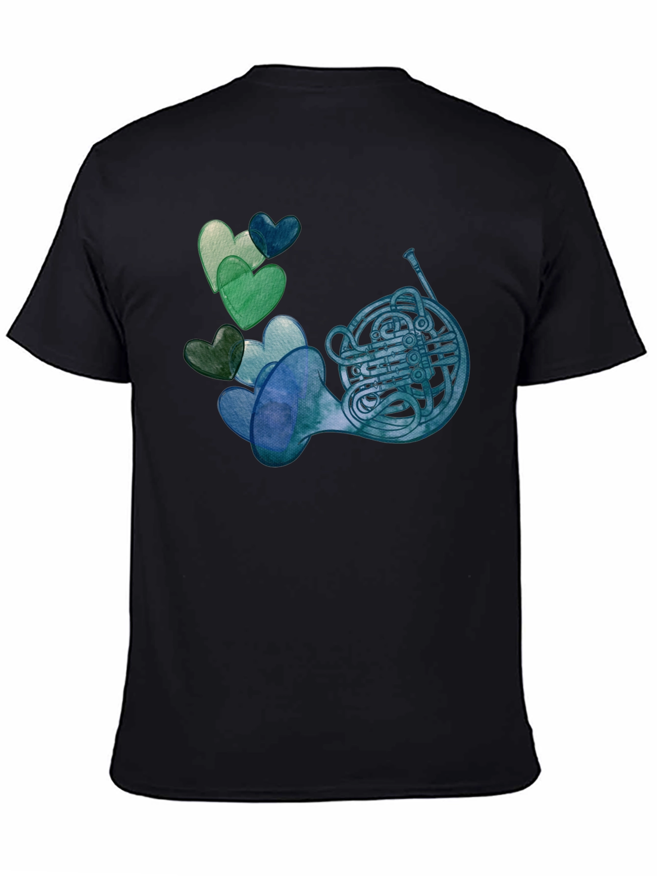 French Horn & Hearts T-Shirt