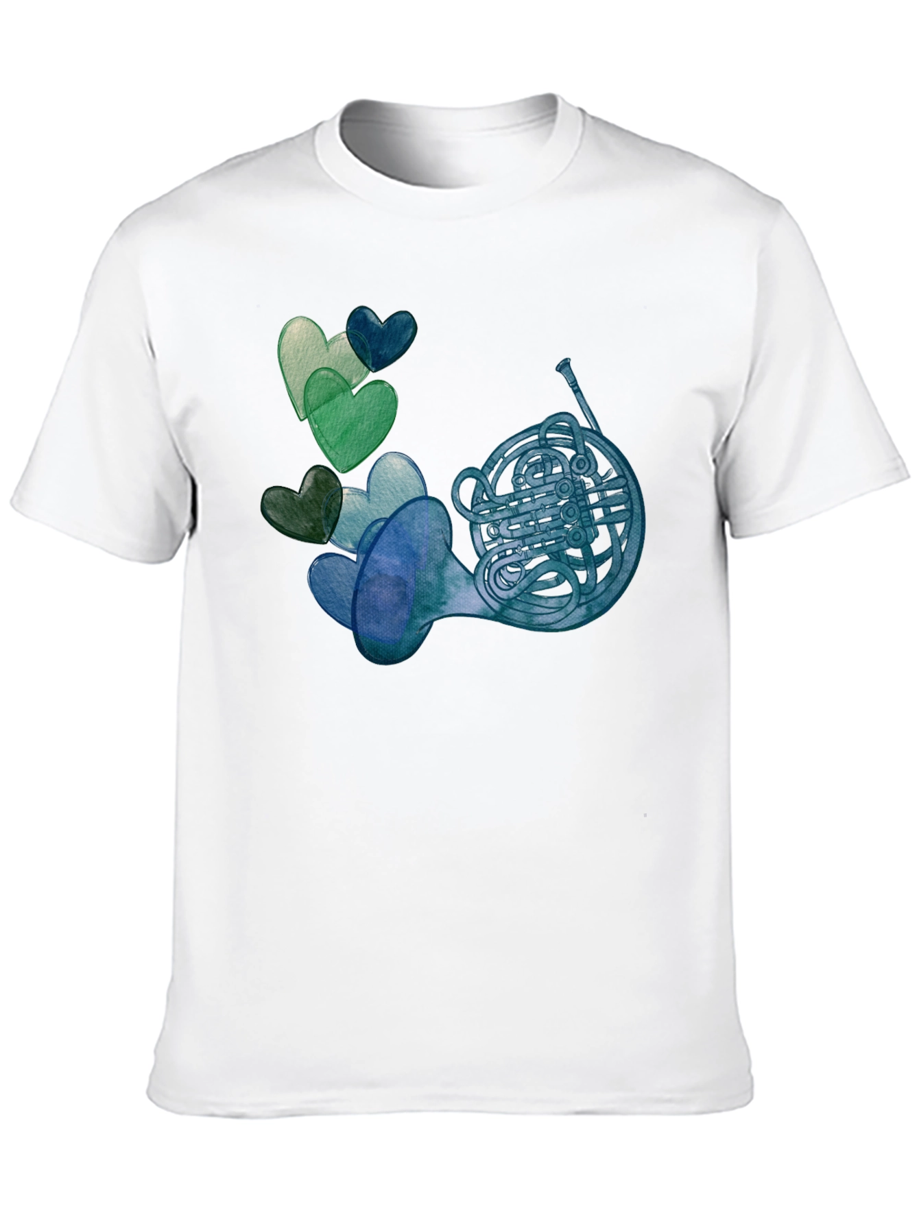 French Horn & Hearts T-Shirt
