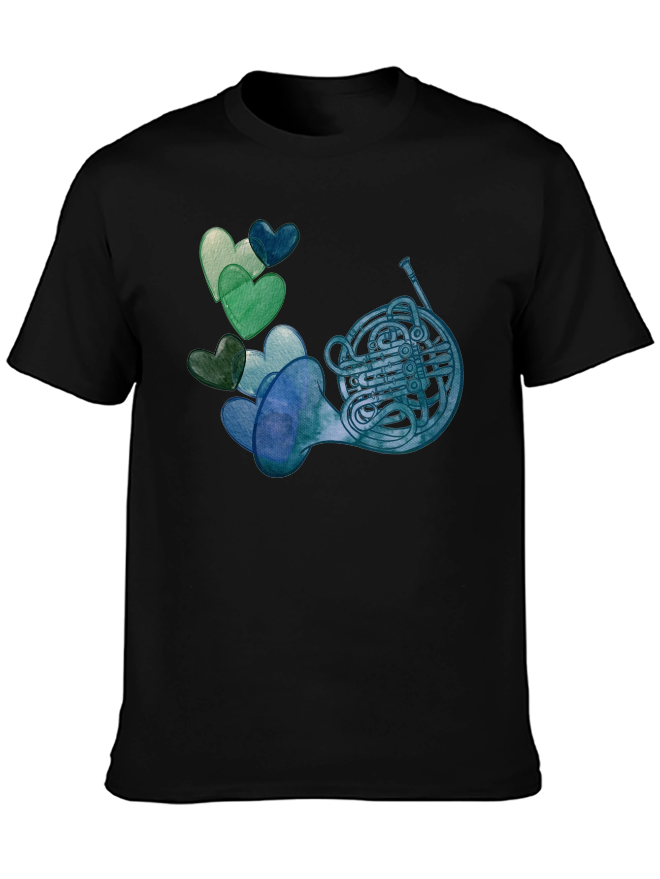 French Horn & Hearts T-Shirt