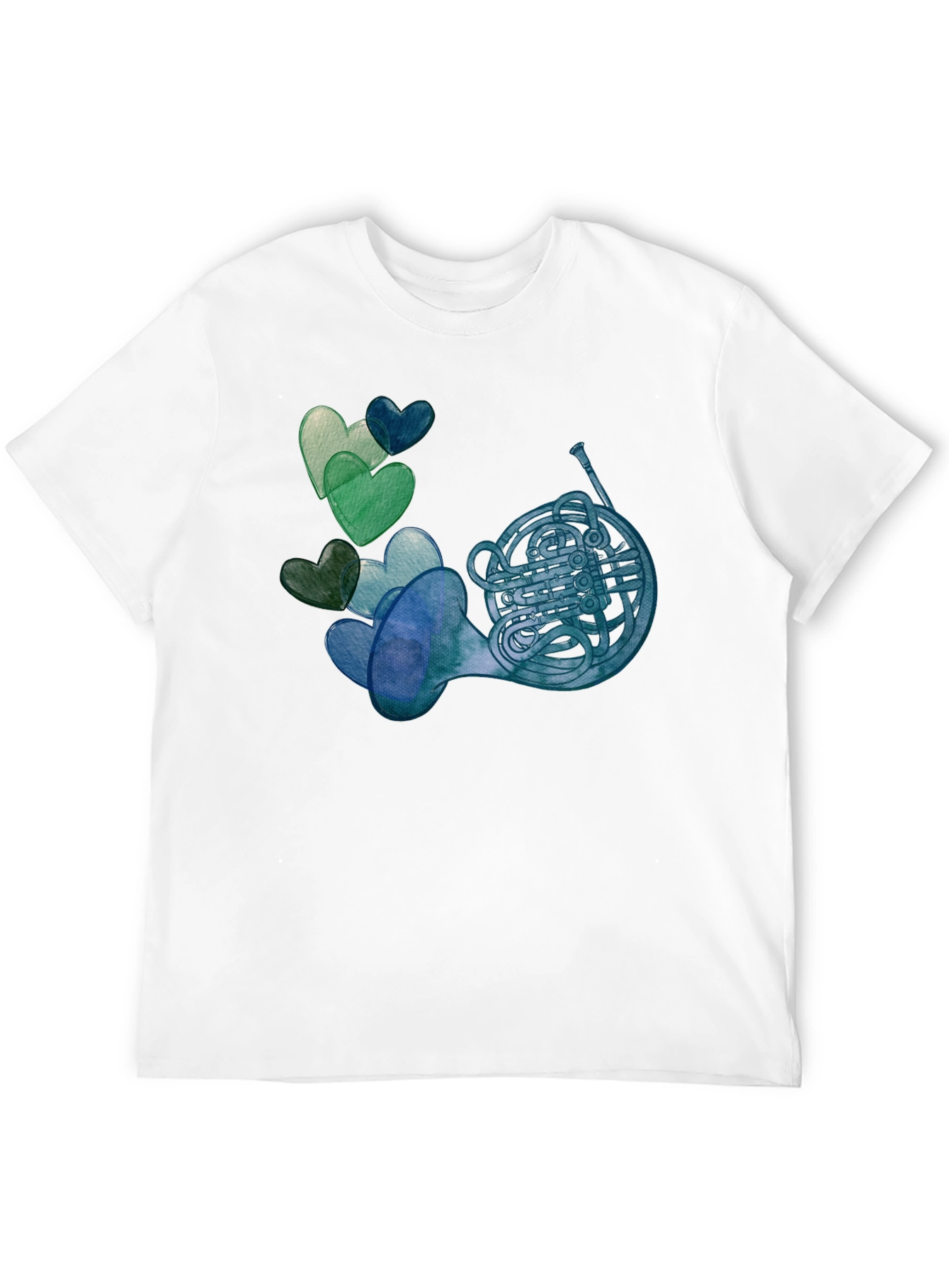 French Horn & Hearts T-Shirt