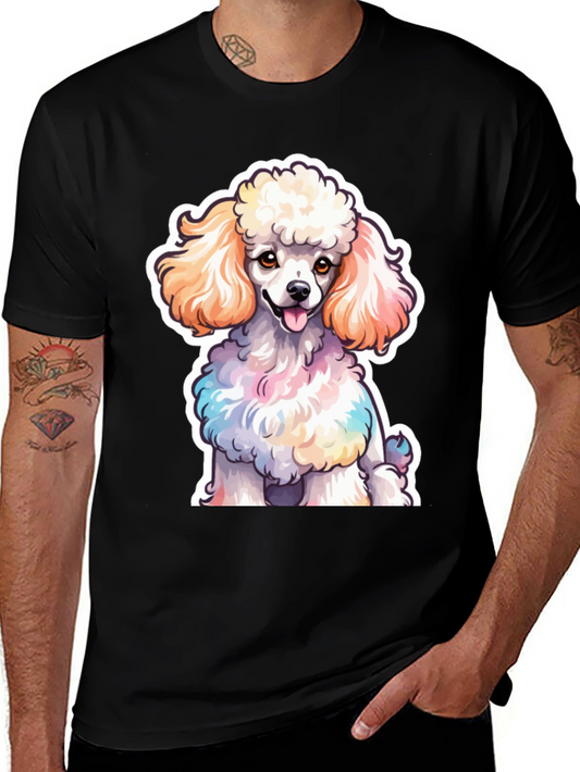 Poodle T-Shirt: Colorful Dog Graphic Tee