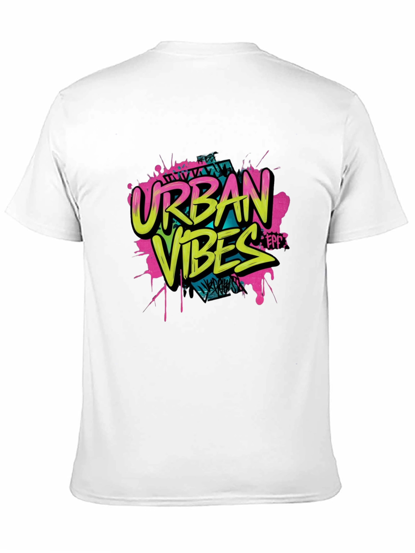 Urban Vibes Graphic Print Black T-Shirt