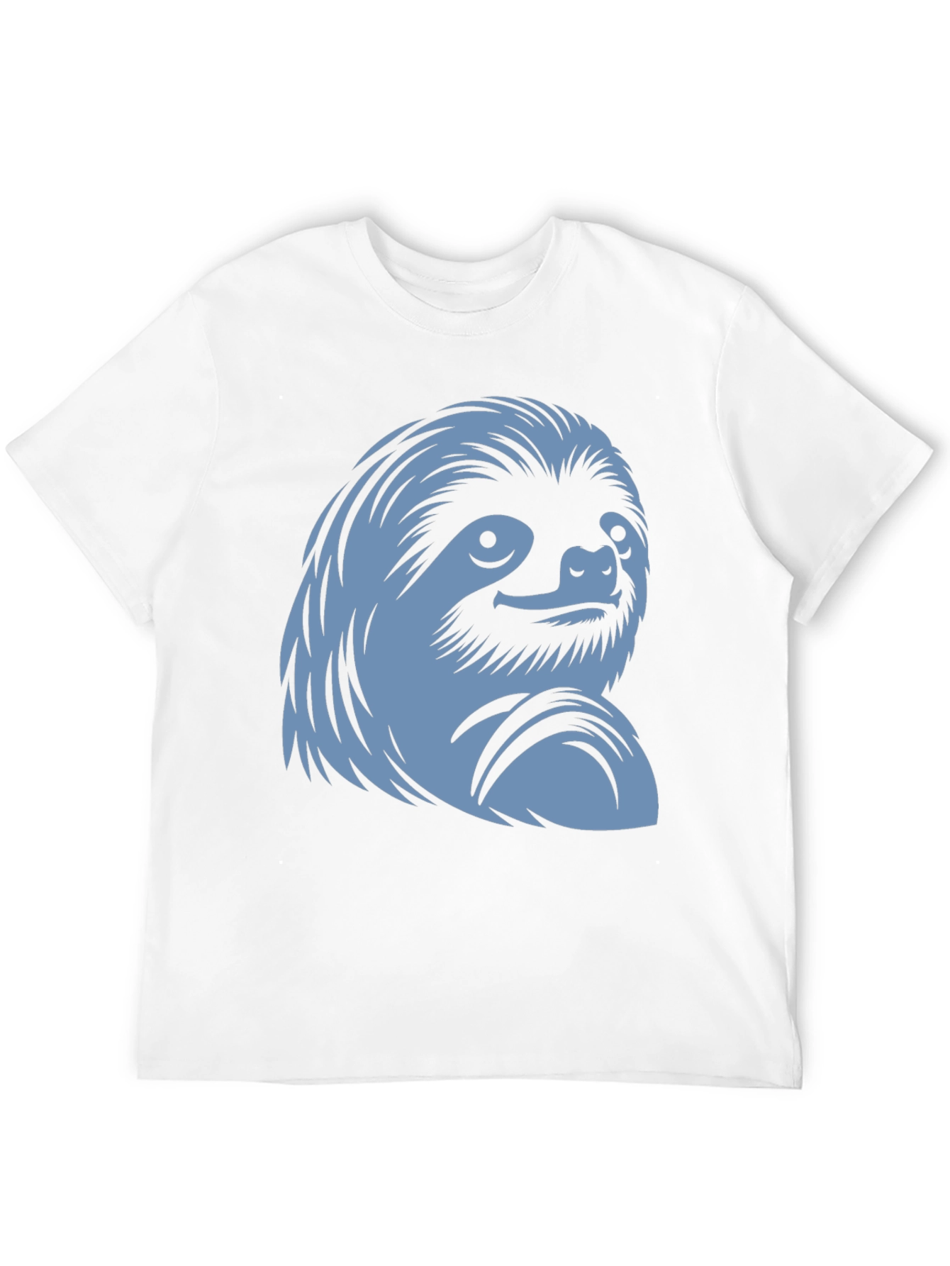 Sloth Graphic Tee - Black Cotton Casual Wear