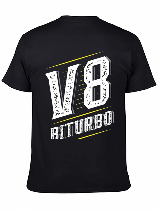 V8 BiTurbo Graphic Tee - Automotive Enthusiast T-Shirt