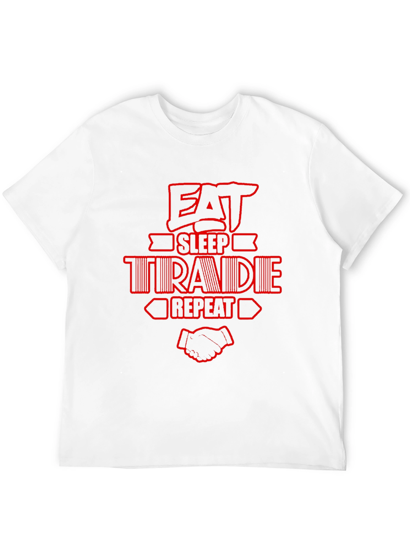 Eat Sleep Trade Repeat Graphic Tee - Black