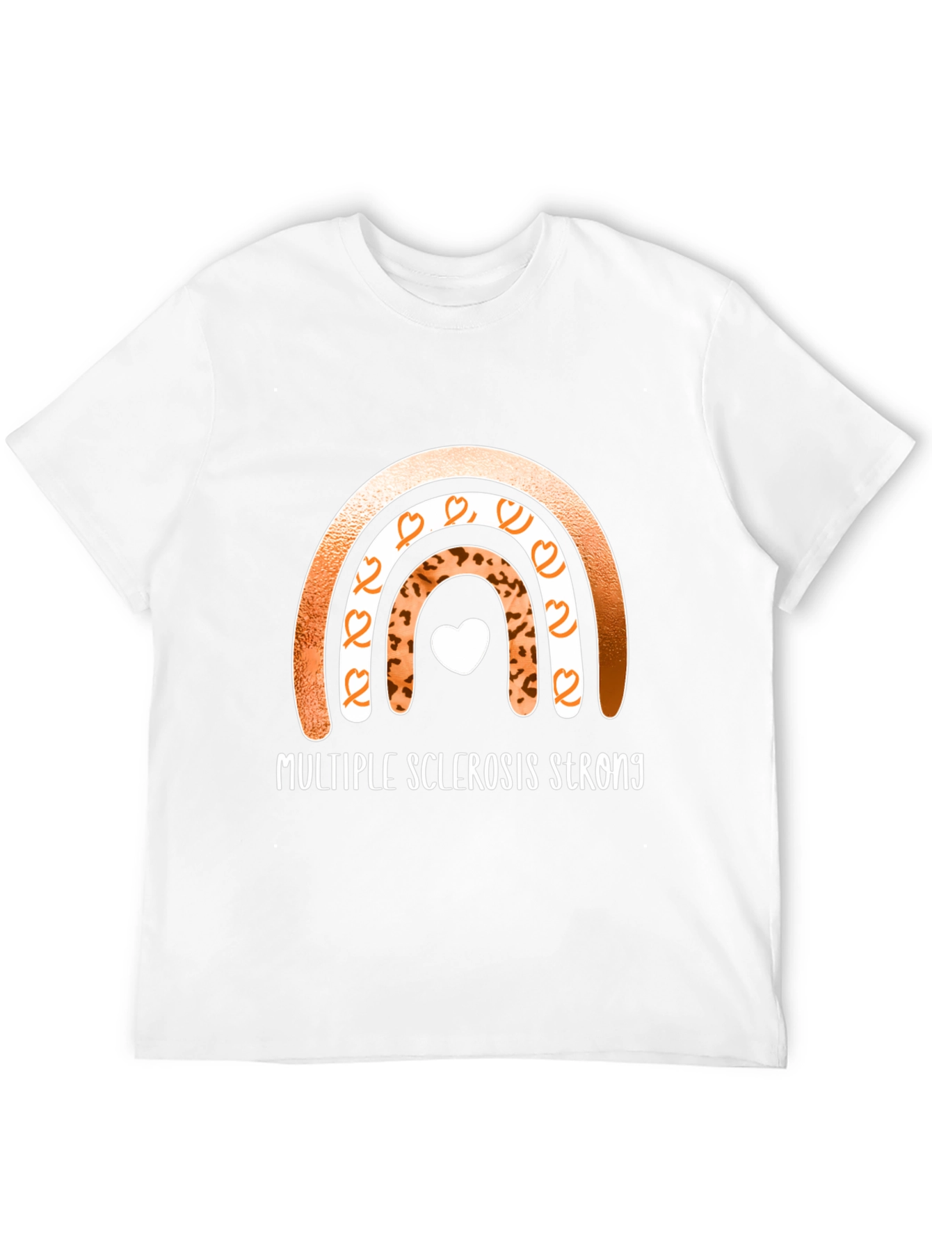 Multiple Sclerosis Strong Rainbow T-Shirt