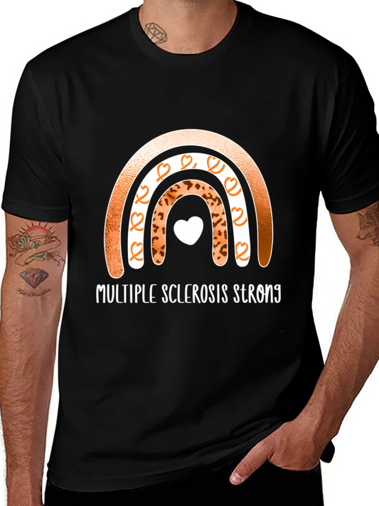 Multiple Sclerosis Strong Rainbow T-Shirt