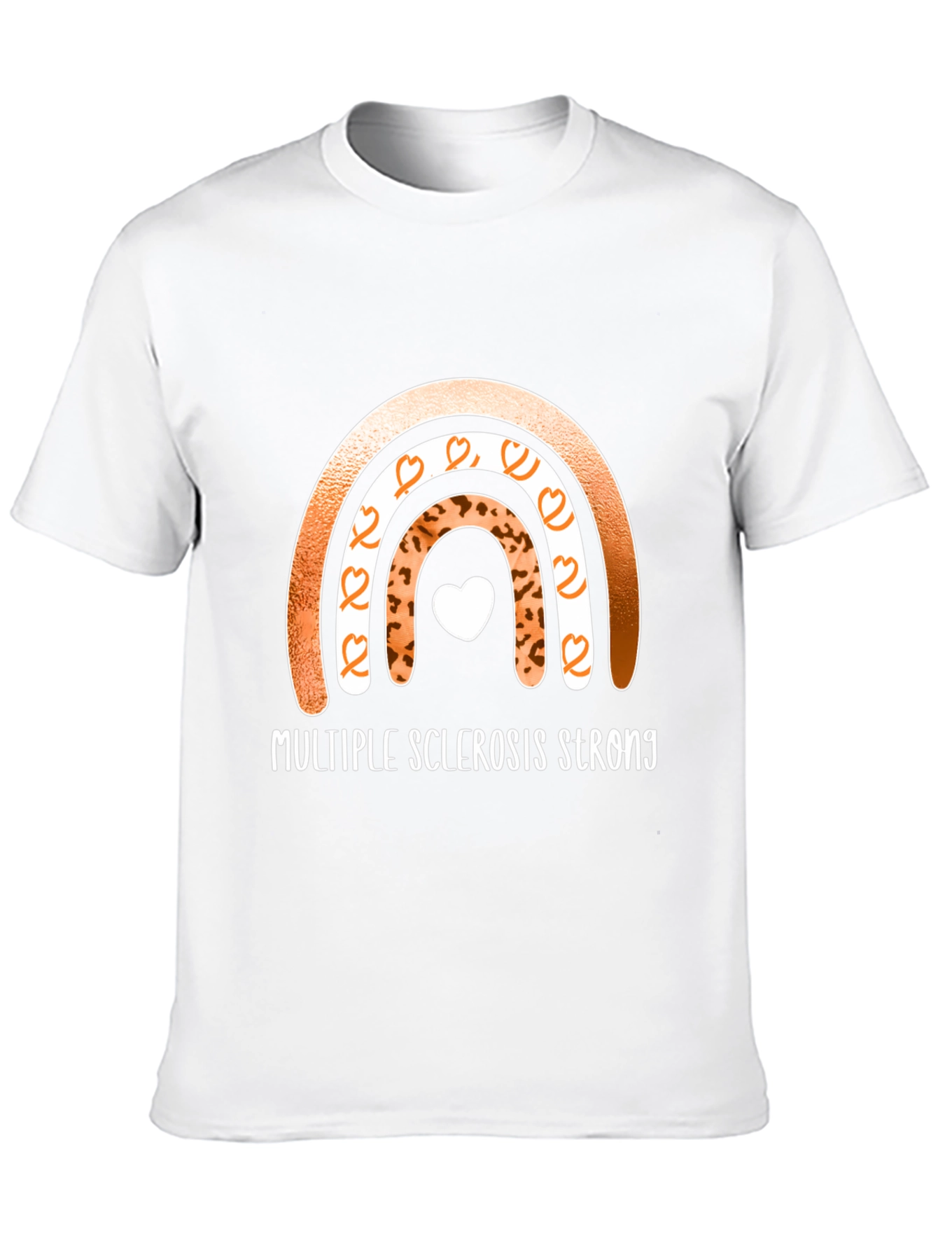 Multiple Sclerosis Strong Rainbow T-Shirt