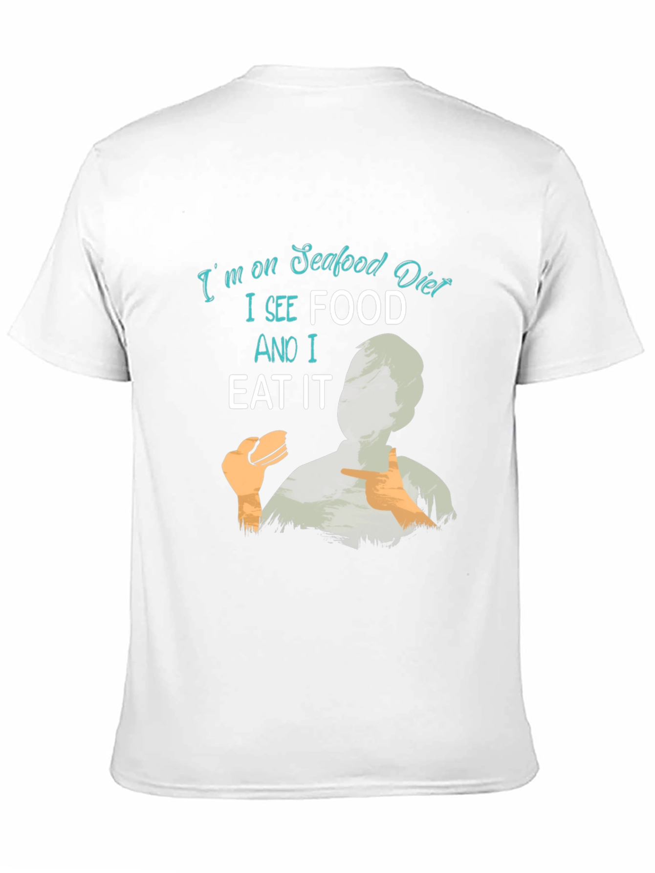 Seafood Diet Funny Graphic T-Shirt