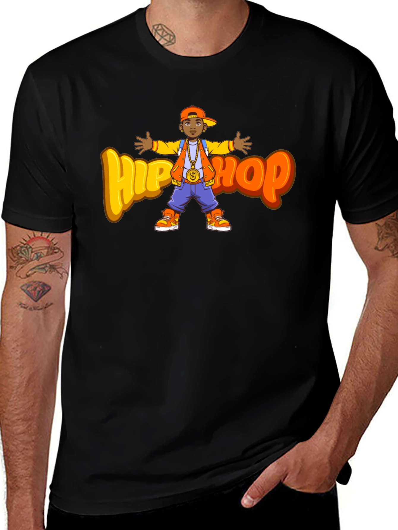 Hip Hop Kid Black T-Shirt