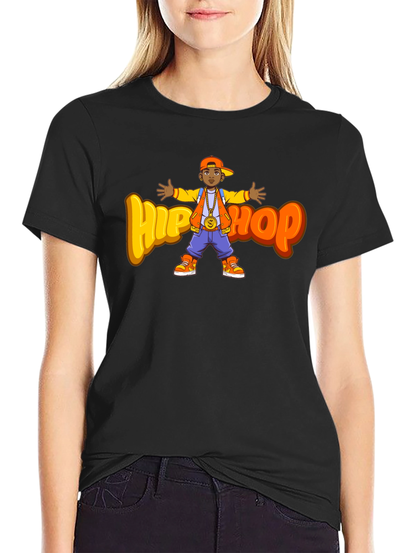 Hip Hop Kid Black T-Shirt