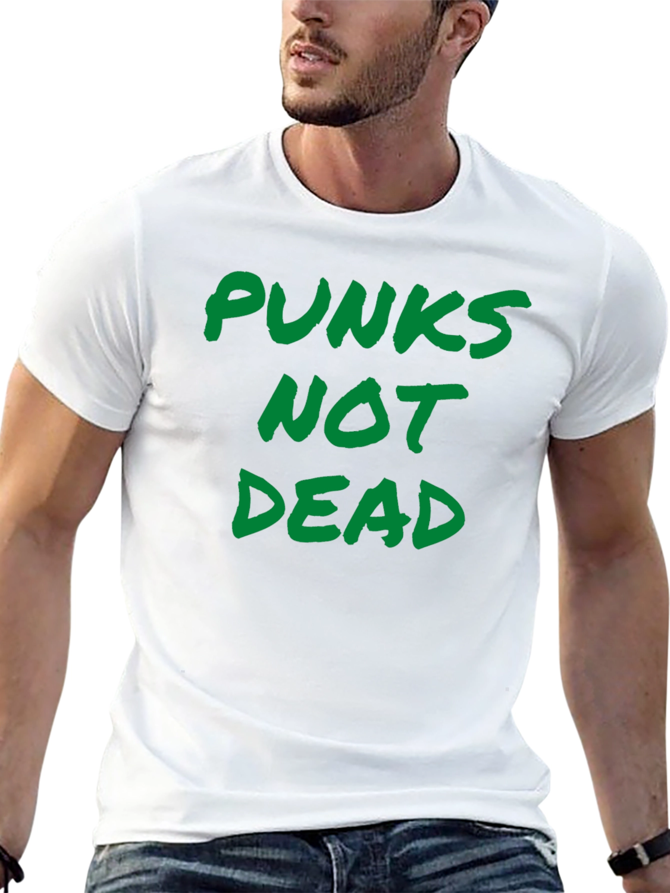 Punks Not Dead Graphic T-Shirt - Black