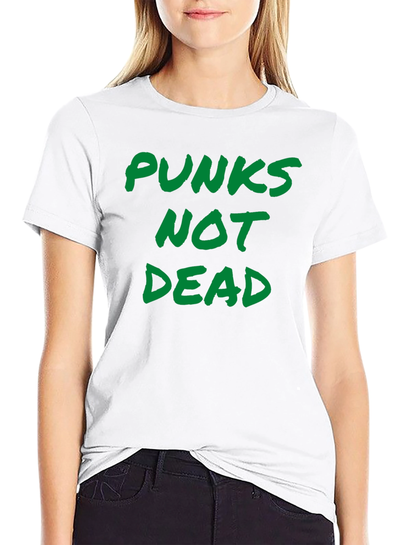 Punks Not Dead Graphic T-Shirt - Black