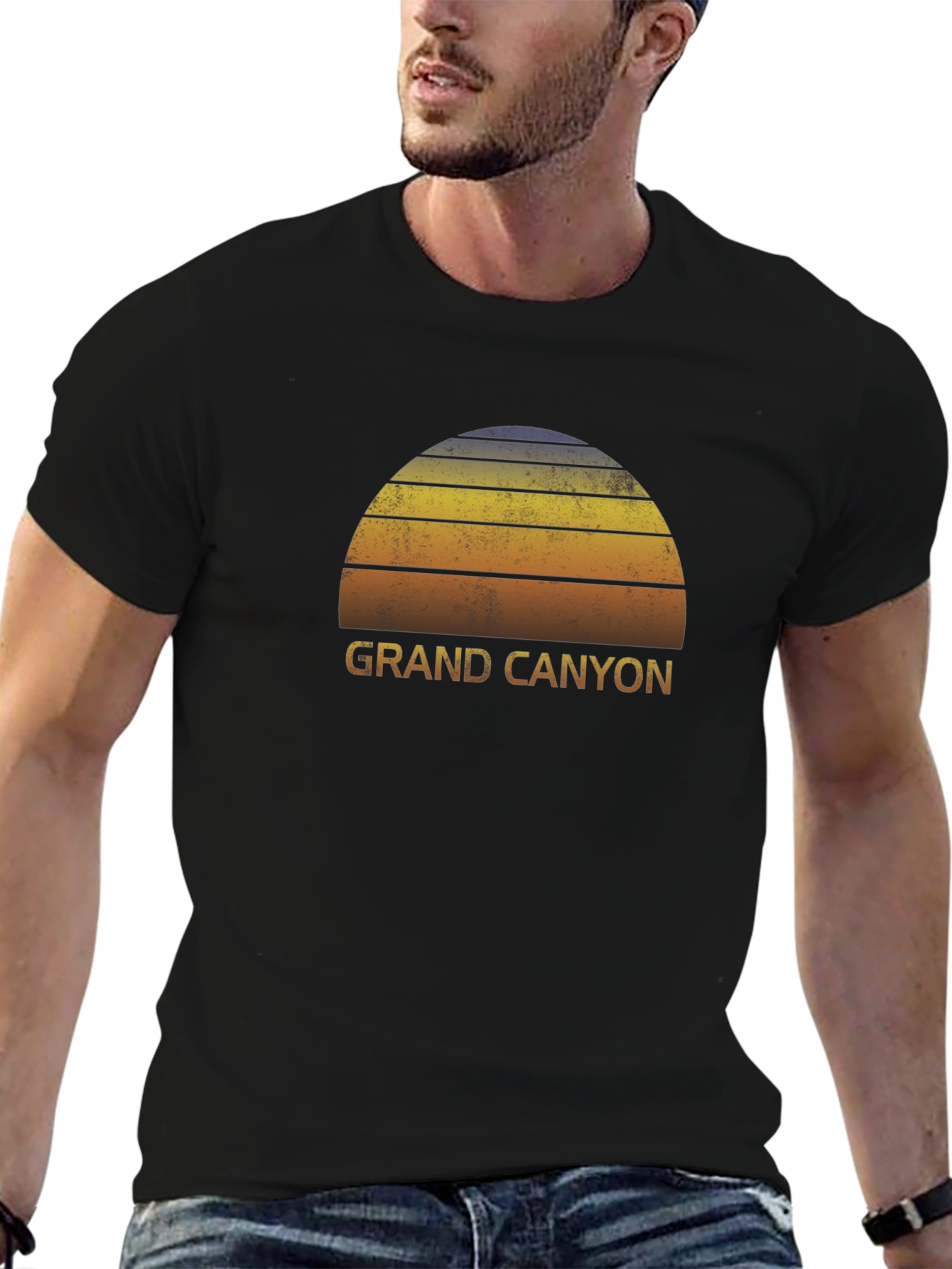 Grand Canyon Retro Graphic Tee - Black