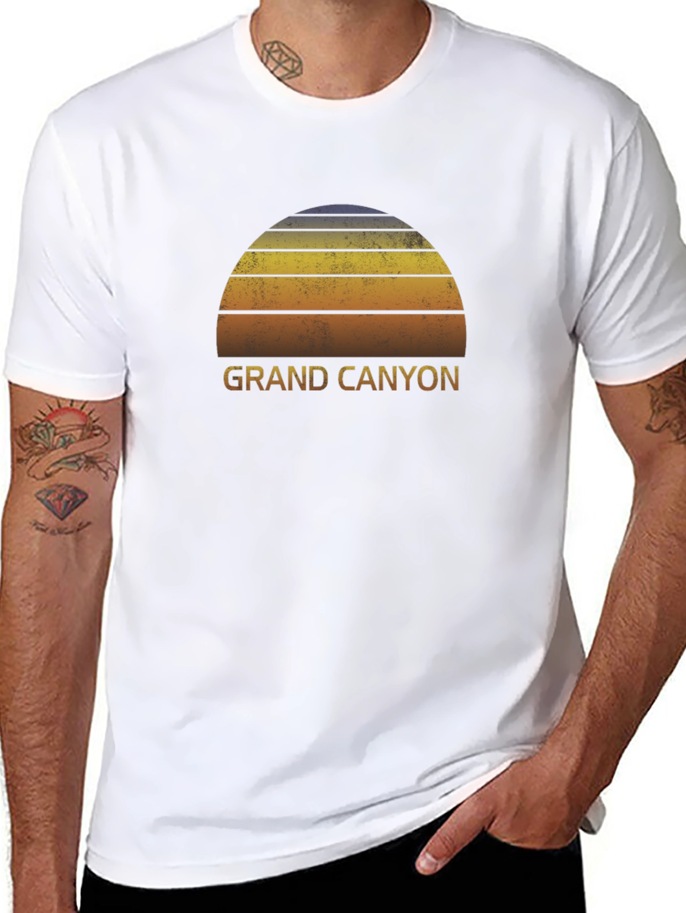 Grand Canyon Retro Graphic Tee - Black
