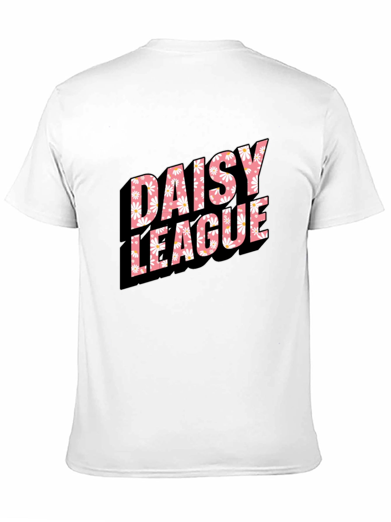 Daisy League T-Shirt - Black Cotton Tee