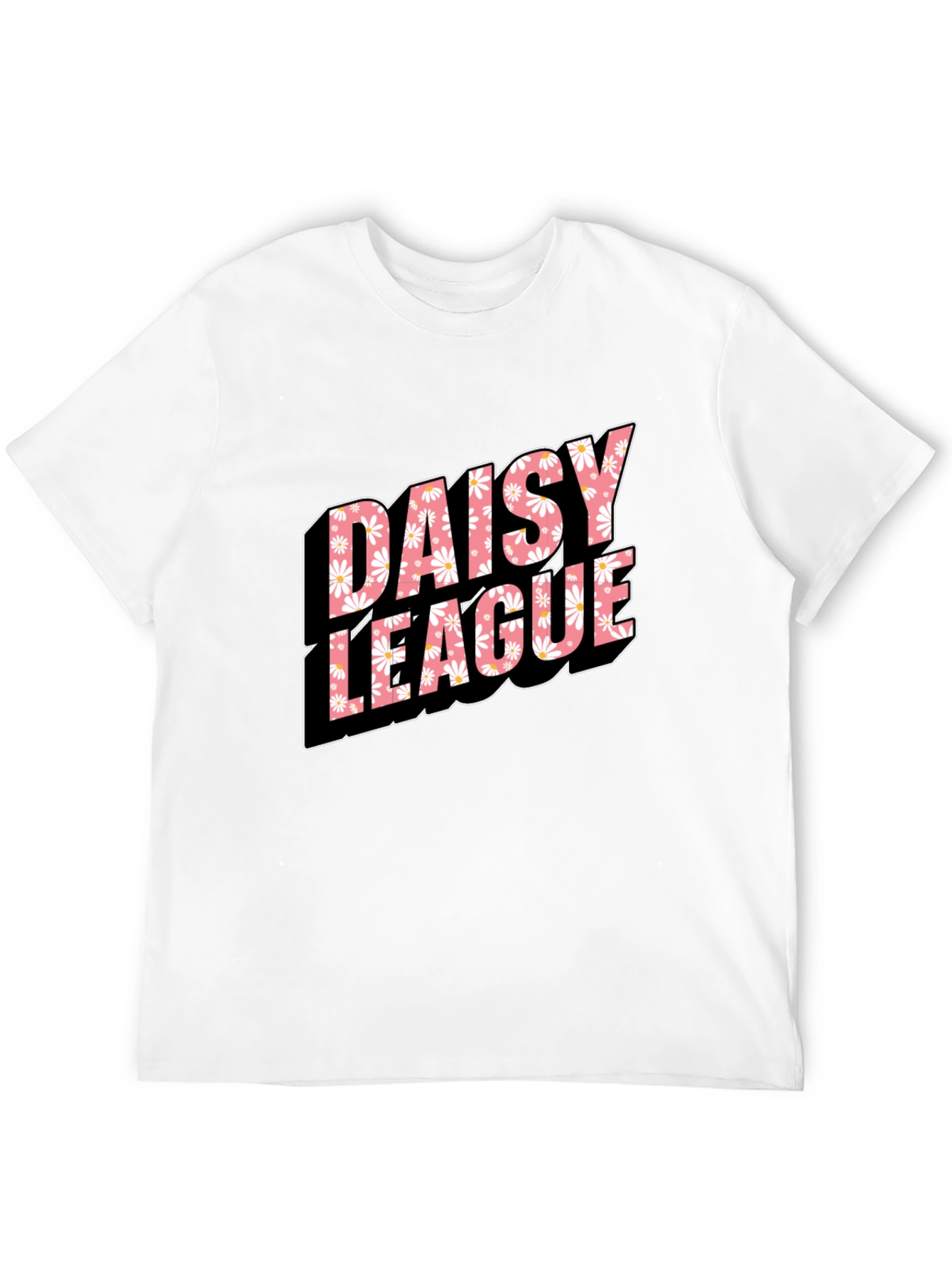 Daisy League T-Shirt - Black Cotton Tee