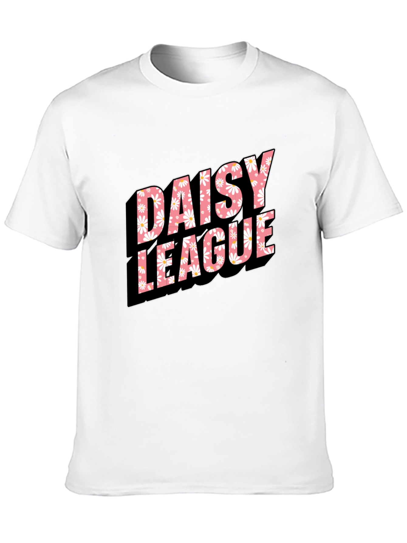 Daisy League T-Shirt - Black Cotton Tee